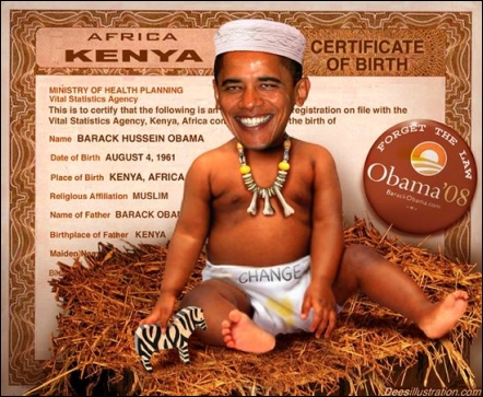 now you know why no birth certificate obama. Donald Trump is no stranger